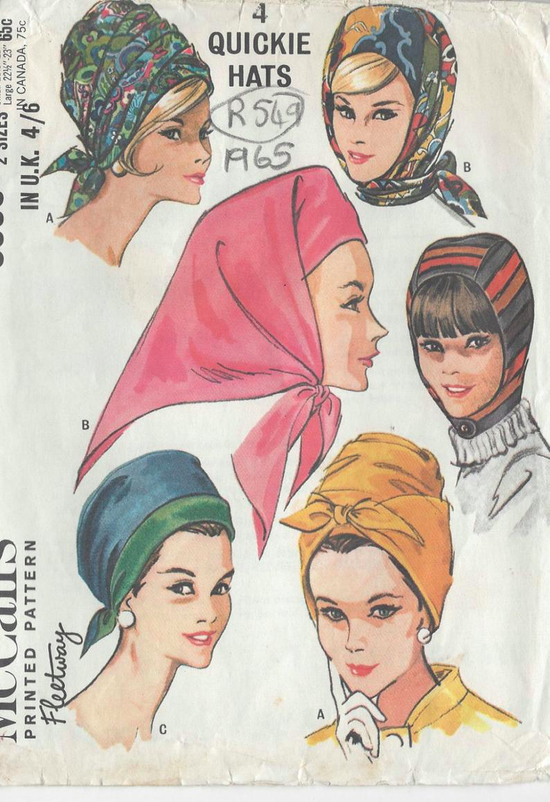 丝巾,头饰,戴法
