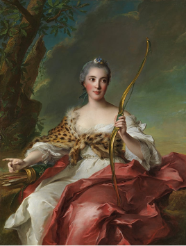 MadameBergeret de Frouville as Diana， 1756
